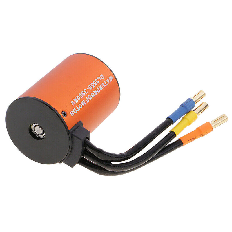 Durable Waterproof 3650 3500KV Aluminium Alloy Brushless Motor for 1:10 RC