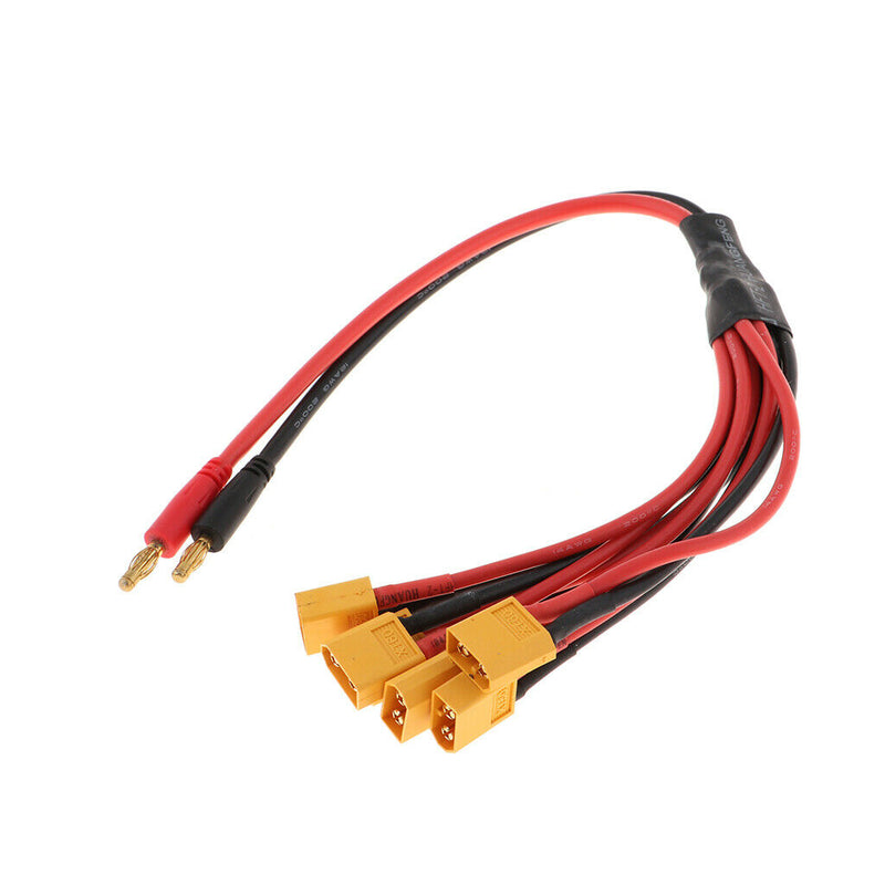 4.0mm Banana Connector to XT60 EC5 RC Car Plug Charge Lead Adapter 370mm