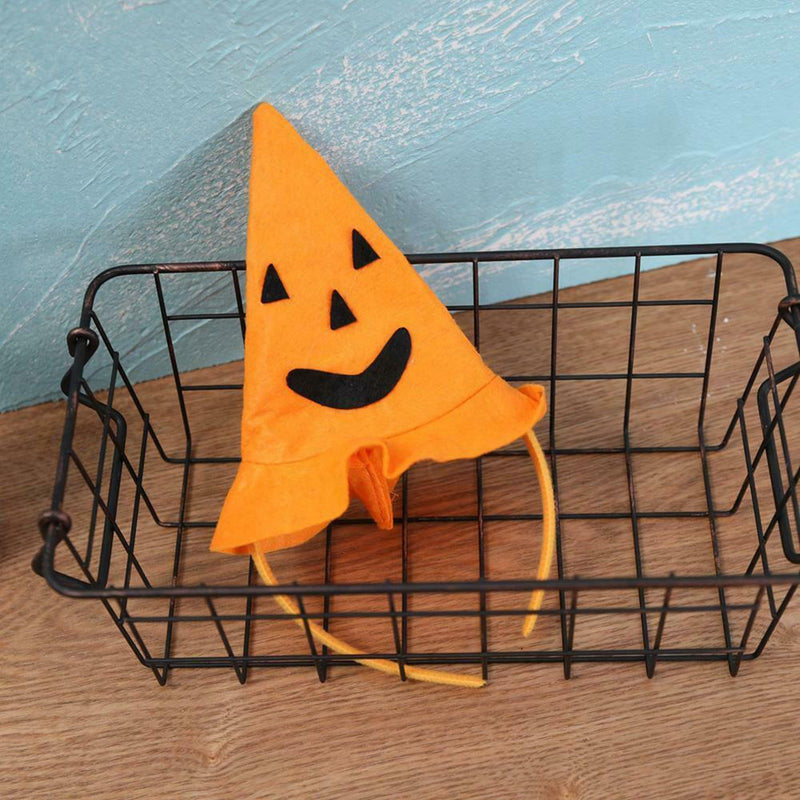 Halloween Pumpkin Smile Hat Hairband Fancy Dress Decor Party Prop Accessory A