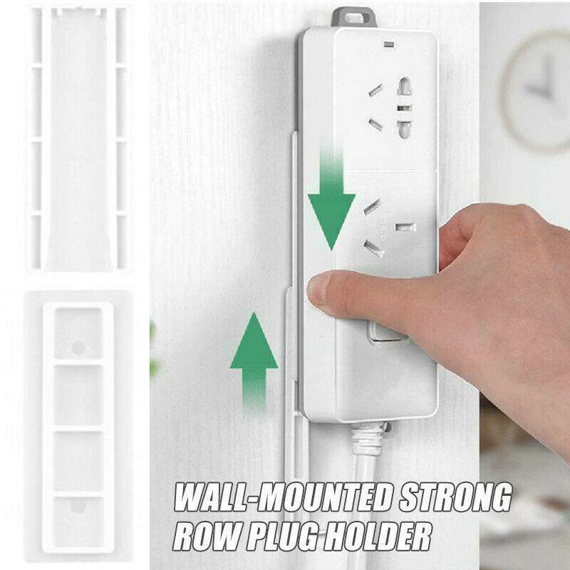 1 Set Wall Hanging Patch Panel Wall Storage Plug Extension Socket Holder US.