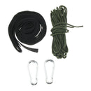 Camping Hammock Swing Tree Straps Set Garden Backyard Hanging Rope Carabiner