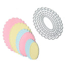 6pcs oval metal cutting dies stencil scrapbook album paper embossing craft 3C