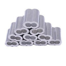 200PCS Aluminum Crimping Loop Sleeve for 1/16 Inch Diameter Wire Rope and Cable