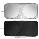 Folding Jumbo Front Rear Car Window Sun Shade Windshield Auto Visor Block Cover