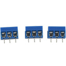 20 pieces 3 pin 5 mm pitch PCB screw Terminal Block 300V 16A AWG14-22 blue  C4Q1