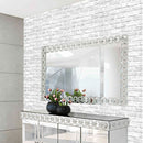 Self-Adhesive Tile Wallpaper Wall Panels DIY White Brick Style Wall Stickers for