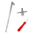 Metal Valve Stem Puller +Core Wrench Screwdriver 4 Way Tool for Car Bike Bicycle