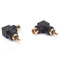 10x RCA right angle connector plug adapters M/F male to female 90degree elbow lj