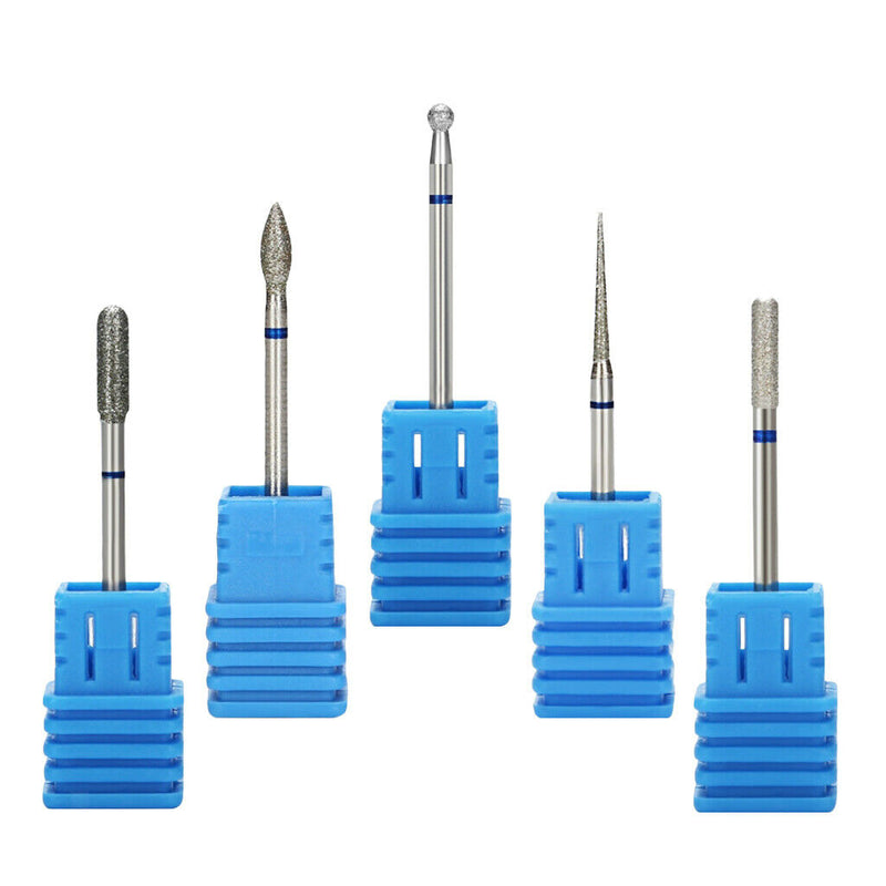 5pcs Nail Files Drill Bits Manicure Gels Removal Electric Carbide Polishing Head