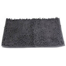 1pcs Washable Bathroom New Shaggy Rugs Non Slip Bath Mat Thick 40x60cm Dark B9Z8