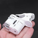 LED 60X miniscope Jeweler Loupe Magnifying Glass magnifying glass UV light