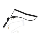 Two Way Radio Earpiece w/ Mic Covert Acoustic Tube Transparent Headsets