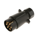 7 Way Round Trailer Plug Light Adapter for RV Connector Boat RV