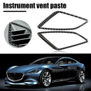 2x Carbon Fiber Car Side Air Vent Cover Trim Stickers for Mazda 3 14 17 18