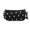 Daisy Flower Crossbody Bag Women PU Elegant Shoulder Tote Handbag (Black) A#S