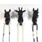 4x Rustic Animal Head Wall Hook Elephant Goat Deer Heavy-duty Cloth Hanger