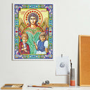 5D DIY Special Shaped Diamond Painting Religious Cross Stitch Kit Decor