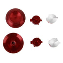 3x Replacement Metal Thumbsticks Bullet Buttons Set for PS4 Controller Red