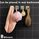 Adhesive Hooks Wall Hooks Hanger Deluxe Razor Holder for Shower-Hook Hanger
