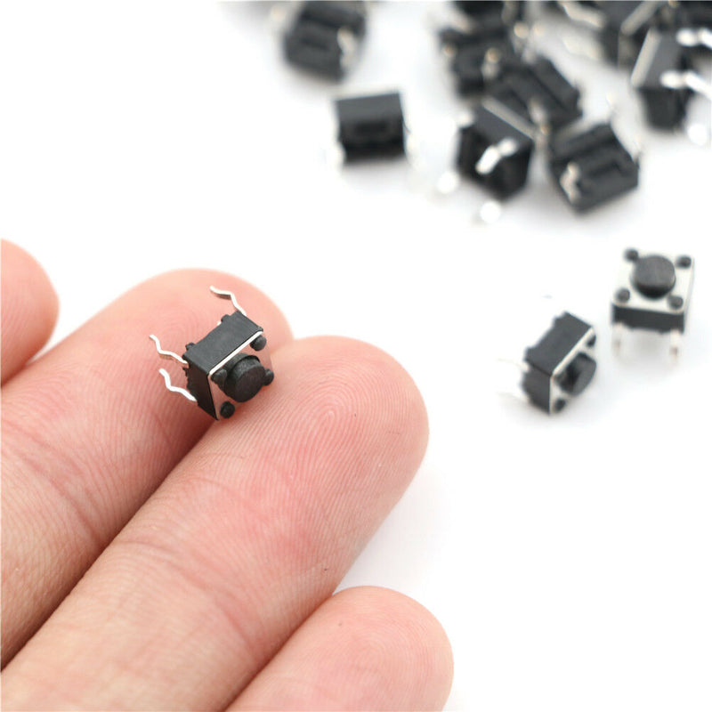 50pc6*6*4.5mm Tact Switch Tactile Push Button Switch Kit Sets 4P Micro Switc Bj