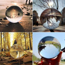 Clear Glass Crystal Ball Healing Sphere Photography Props Lensball Decor Gi Z2S4