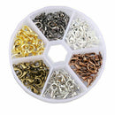 1 Box 120PCS 6 Color Zinc Alloy Lobster Claw Clasps (12x7mm) F8S5