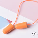 1 pair Slow Rebound Foam Earplug Noise Reduction Comfort Ear Plug with Cord/MO