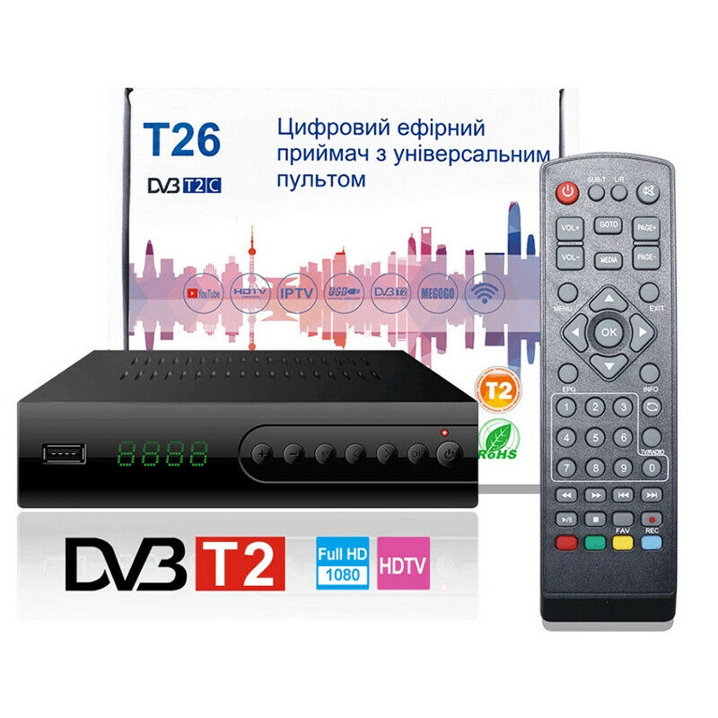 DVB-C Combo TV Tuner DVB T2 Digital TV Receiver H.264 Decoder Set Top BoxB Hn