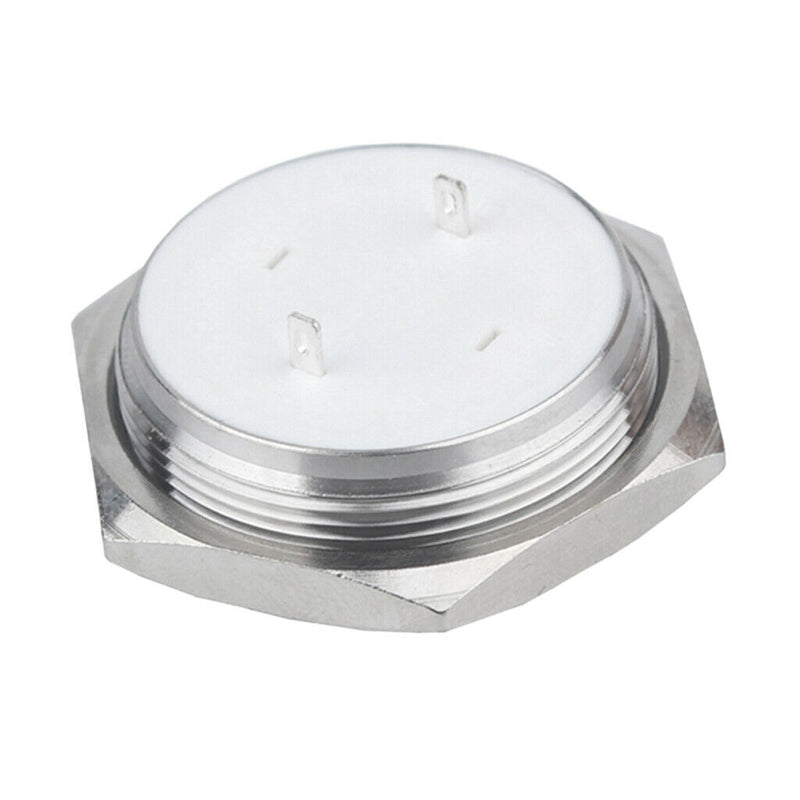 Stainless Steel Push Button Switch,30mm Resetable,Flat Head 1NO