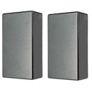 2 Pieces Black Sealed Closed Pickup Covers For Dual Coil Electric Guitar Spare