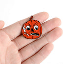 Set of 5 Creepy Horror Halloween Pumpkin Enamel Lapel Pin Evil Ghost Witch