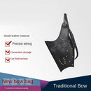 Leather Archery Traditional Recurve Bow Bag Case Arrow Quiver Holder for Outdoor