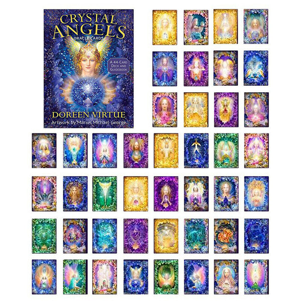 Crystal Angel Oracle Cards Durable Fashionable Tarot Cards Beautiful Paintin Cy