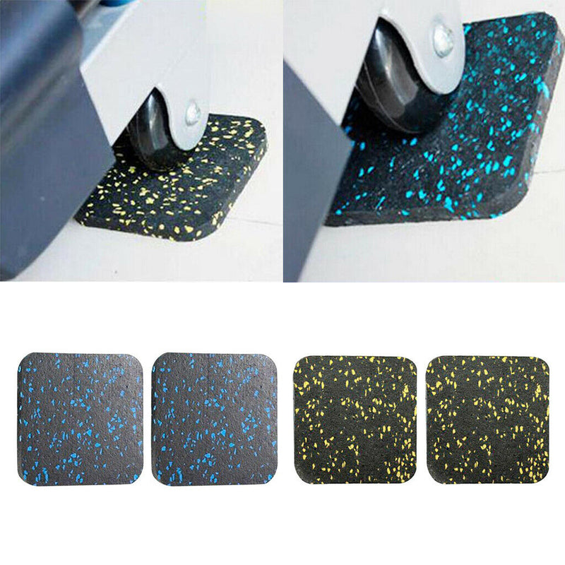 4Pcs Thickened Treadmill Noise Absorption Mat Furniture Rubber Workout Mat