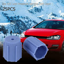 25pcs Car A/C Low Pressure Service Port Caps Low Side Charging Port Caps