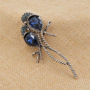 Alloy for Women Animal Brooches A Pair of Bird Inlay Shiny Big Blue for Gir G8Z8