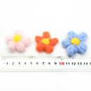 10pcs Crochet Flowers Patches Embellishment Scrapbook for Bag Hairclip Decor