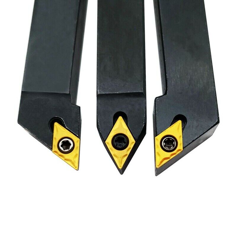 3Pcs 1/2 inch CNC Lathe Carbide Turning Tools Indexable Holder Set SDNCN121 G2Z7