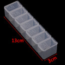 7 Days Tablet Pill Box Holder Weekly Medicine Storage Organizer Container Cas 3C
