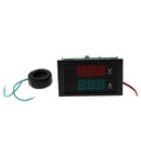 AC80-300V 100A Display LED Digital Voltmeter Ammeter Volt Amp Panel Black