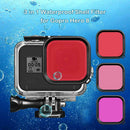 3pcs Lens Filter for Gopro Hero 8 Action Sports Camera Waterproof Housing Case