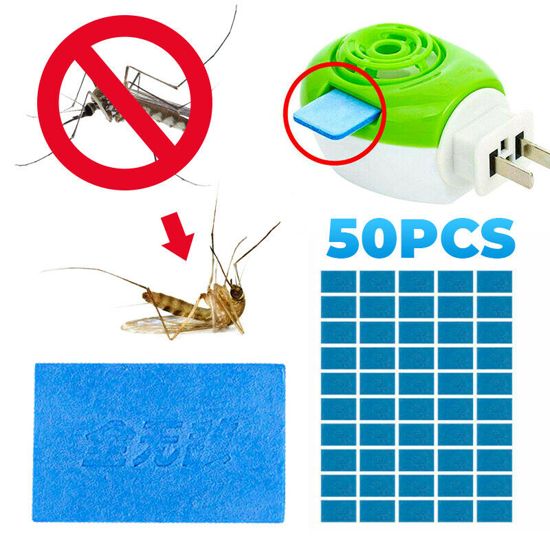 50x Mosquito Repellent Insect Bite Mat Tablets Refills Replace Pest Repeller J87