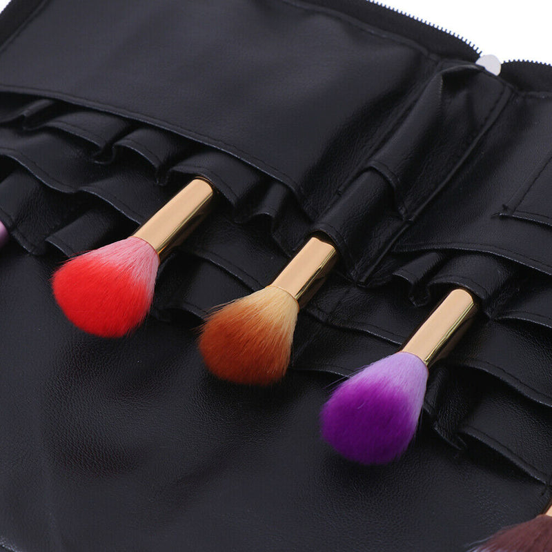 Makeup Brush Holder Case Bag Zipper Artist Strap Cosmetic Brush Makeup Brushe BX