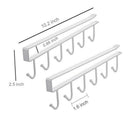 2pcs Mug Hooks Cups Wine Glasses Storage Hooks Kitchen Utensil Ties Belts a M6R2