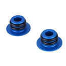 Bike MTB 1 Pair Mini Aluminum Alloy Grip Handlebar Bar End blue A