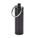 Waterproof Aluminum Medicine Pill Box Case Bottle Holder Container Keychain JR