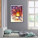 5D DIY Full Drill Diamond Painting Flame Light Cross Stitch Craft Kit Decor