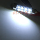 10x Super Bright 41mm 8-LED Car Interior Light Festoon Dome Map Lamp Roof Bulb