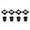 4x Black Mic Wireless Protection Rings Roller Rod Sleeve for Mic Parts