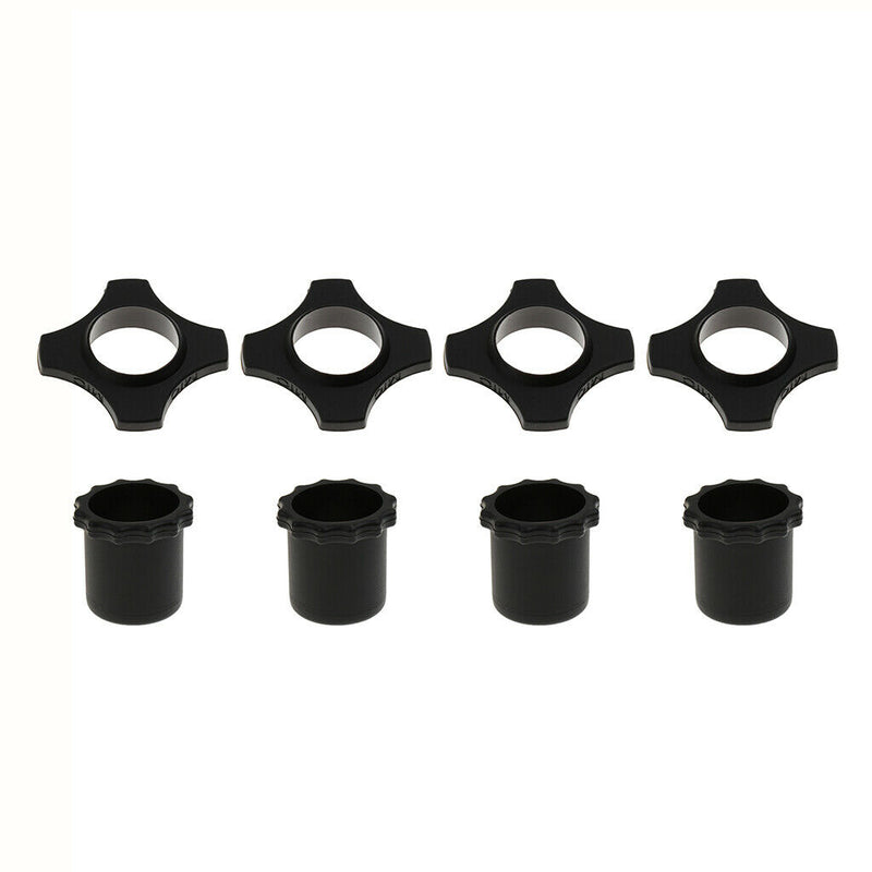 4x Black Mic Wireless Protection Rings Roller Rod Sleeve for Mic Parts